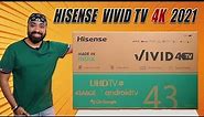 Hisense Vivid TV 43 inch 4K (2021)🔥| Dolby Vision & Atmos | Ultra Dimming⚡️| Unboxing & Review