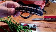 How to make a Cobra Stitch Wrapped Handle for Your Backpack