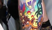 Amazing 'Crash Bandicoot' Tattoo