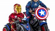 Marvel's Captain America Motorcycle and Sidecar, 12-Volt Ride-On Toy by Kid Trax