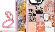 Kokaaee (2in1 for iPhone 14 Plus Case Collage for Women Girls Aesthetic Trendy Cute Quotes Phone Cases Graphic Good Vibes Art Design Soft TPU Bumper Cover+Ring Holder for iPhone 14Plus 6.7"