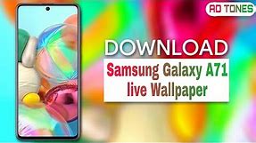 Samsung Galaxy A71 live wallpaper with download link