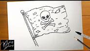 How to Draw a Pirate Flag Easy Step by Step