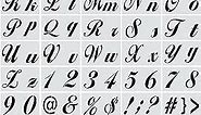 40-Piece Reusable Extra Large Alphabet Stencils for DIY Arts and Crafts, 8 x 5 Inches