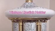 Vintage Lipstick Holder! ps It’s also a music box🥰 #vintagemakeup #vintagecosmetics #vintagelipstick #vintagebeauty #vintagelook #vintagestyle