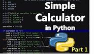 How to Build a Simple Calculator in Python - Step by Step 1