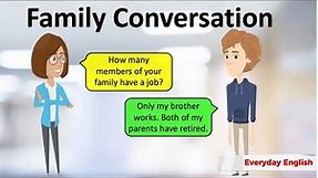 Family Conversation 👨‍👩‍👧‍👦 English Conversation Practice