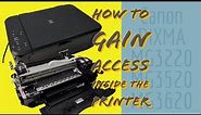 How to Access the Inside of Canon MG3620 Printer to Clean or Repair MG3220 MG3520