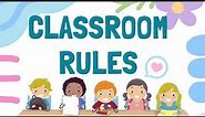 Classroom rules for kindergarten