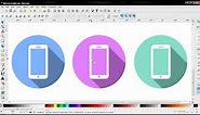 Smartphone Flat Icon Vector Graphic - Inkscape Tutorial for Beginners