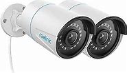 REOLINK Outdoor Security Cameras, Home Security Camera System for 5MP POE IP Surveillance, Smart Human/Vehicle Detection, Work with Smart Home, Up to 256GB microSD Card, RLC-510A(Pack of 2)
