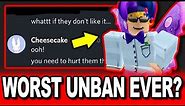 Roblox UNBANNED their WORST User Ever