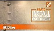 How to Install a Glue-Up Shower Enclosure | The Home Depot with @thisoldhouse