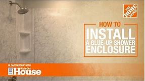 How to Install a Glue-Up Shower Enclosure | The Home Depot with @thisoldhouse