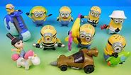 2017 DESPICABLE ME 3 SET OF 10 McDONALDS HAPPY MEAL COLLECTION MOVIE TOYS VIDEO REVIEW