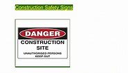 PPT - Construction Safety Signs PowerPoint Presentation, free download - ID:12061222