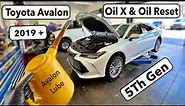 How To | Toyota Avalon | Oil Change & Oil Life Reset | 2019+