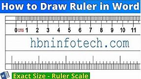 How to Draw a Ruler in Microsoft Word