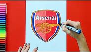 How to draw Arsenal F.C. Logo