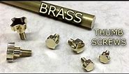Making Custom Brass Thumbscrews
