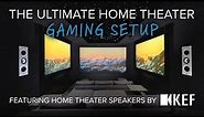 The ULTIMATE Home Theater GAMING Setup! KEF Speakers, Custom PC Build, 3 Screens, & SO MUCH MORE!