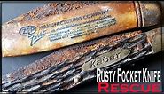 Two Rusty Vintage Pocket Knives Rescue