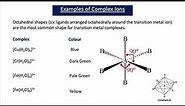 Transition Metal Complexes (A2 Chemistry)