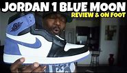 JORDAN 1 BLUE MOON PICK UP, REVIEW & ON FOOT