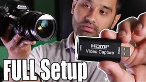 how to setup hdmi capture card with camera