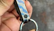 new Titanium Belt Loop Keychain Clip Double Side Quick Release Key Holder with Detachable Key Ring