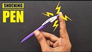 how to make a shocking pen , prank gun making , electric current pen