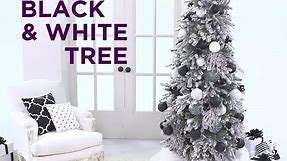 How to Decorate a Black and White Christmas Tree | Holiday Essentials