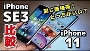 iPhone SE3とiPhone 11、同じ価格帯のiPhone！どっちを選ぶ？サイズ・使い勝手・性能・カメラの画質の違いを比較