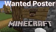Minecraft: Wanted Poster