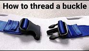 How to thread a buckle