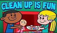 Clean Up is Fun - Children's Cleaning Song - Kids Songs by The Learning Station