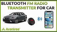 Best Portable Bluetooth for Car Radio, FM Bluetooth Transmitter - Avantree CK310 (Upgraded)