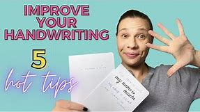 5 Tips to improve handwriting for adults who bullet journal + Free Practice Sheet