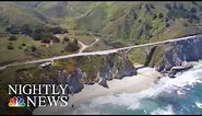 Landslide Buries Stretch Of Famous Hwy. 1 At California’s Big Sur | NBC Nightly News