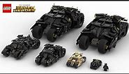 LEGO Batmobile Tumbler Six(6) sets comparison and Speed Build