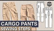 CARGO Pants for Men DIY - Complete Sewing Steps / PDF Patterns Boutique Sew Along