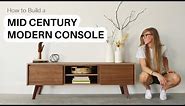 How to Build a Mid Century Modern Console Cabinet