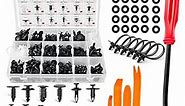 Nilight 415 Pcs Car Retainer Clips & Fastener Remover - 18 Most Popular Sizes Auto Push Pin Rivets Set -Door Trim Panel Clips Compatible with GM Ford Toyota Honda Chrysler,2 Years Warranty (CL-19)
