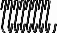 30 Pack Heavy Duty S Hooks Black S Shaped Hooks Hanging Hangers Pan Pot Holder Rack Hooks for Kitchenware Spoons Pans Pots Utensils Clothes Bags Towels Plants
