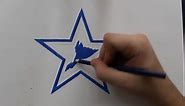 Como Desenhar a logo Dallas Cowboys - (How to Draw Dallas Cowboys logo) - NFL LOGOS #14