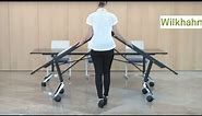 Confair folding table - mobile conference table by Wilkhahn