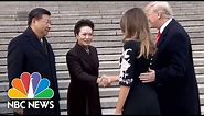 Chinese President Xi Jinping Welcomes President Donald Trump With Ceremony | NBC News