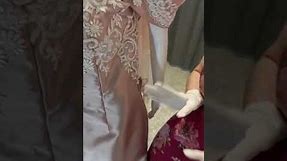 Order 293 Video 5 Pretty In Rose Gold Wedding Dress With Pockets and Matching Veil