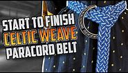Start To Finish: Celtic Weave | Complete Tutorial For Paracord Woven Belt for Larping or Ren Fairs
