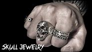 Skull jewelry sivler skull rings - MENSSKULL